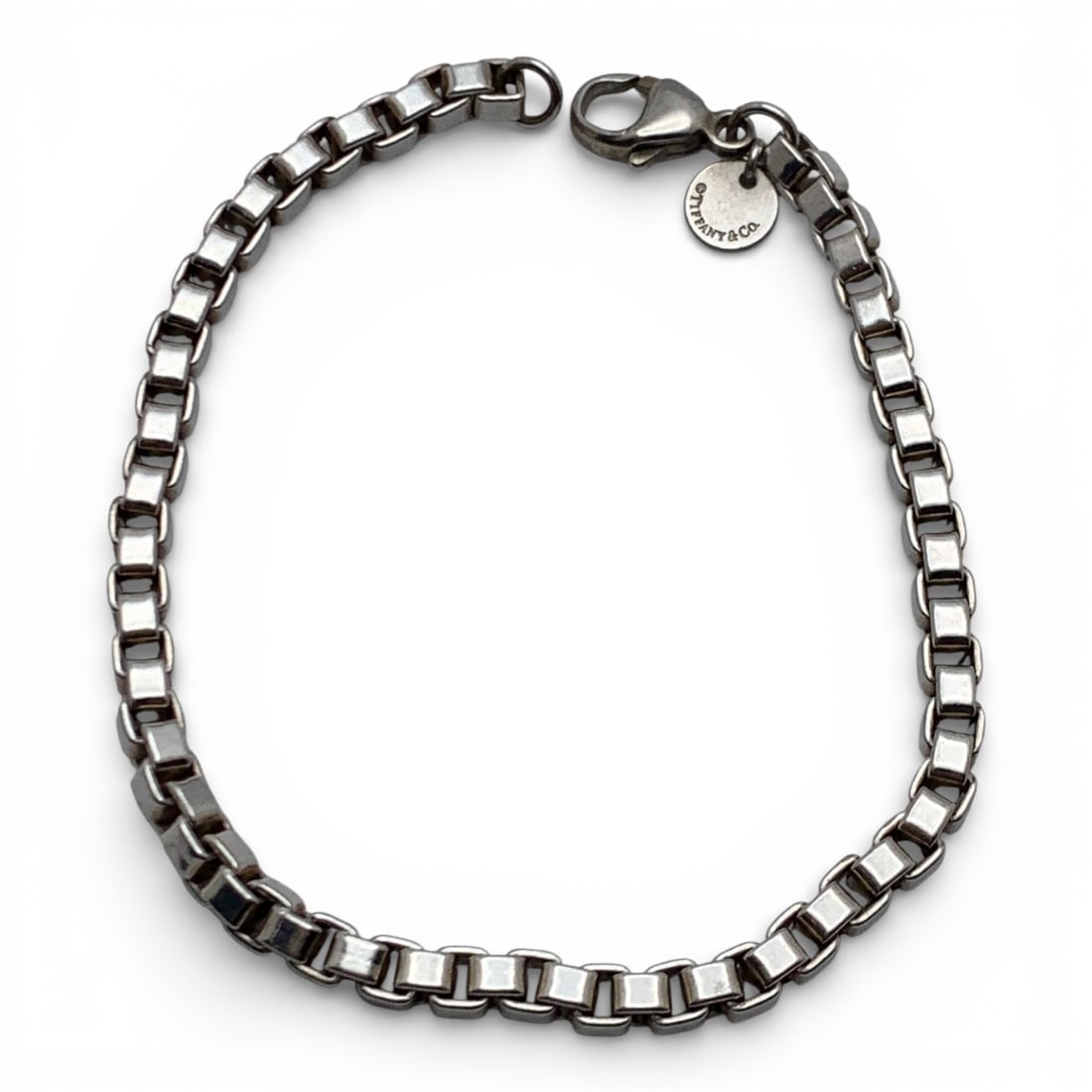 Tiffany & Co Sterling Silver Bracelet: Marked Tiffany & Co 925 - 7 5/8" Long - 15.1 Grams