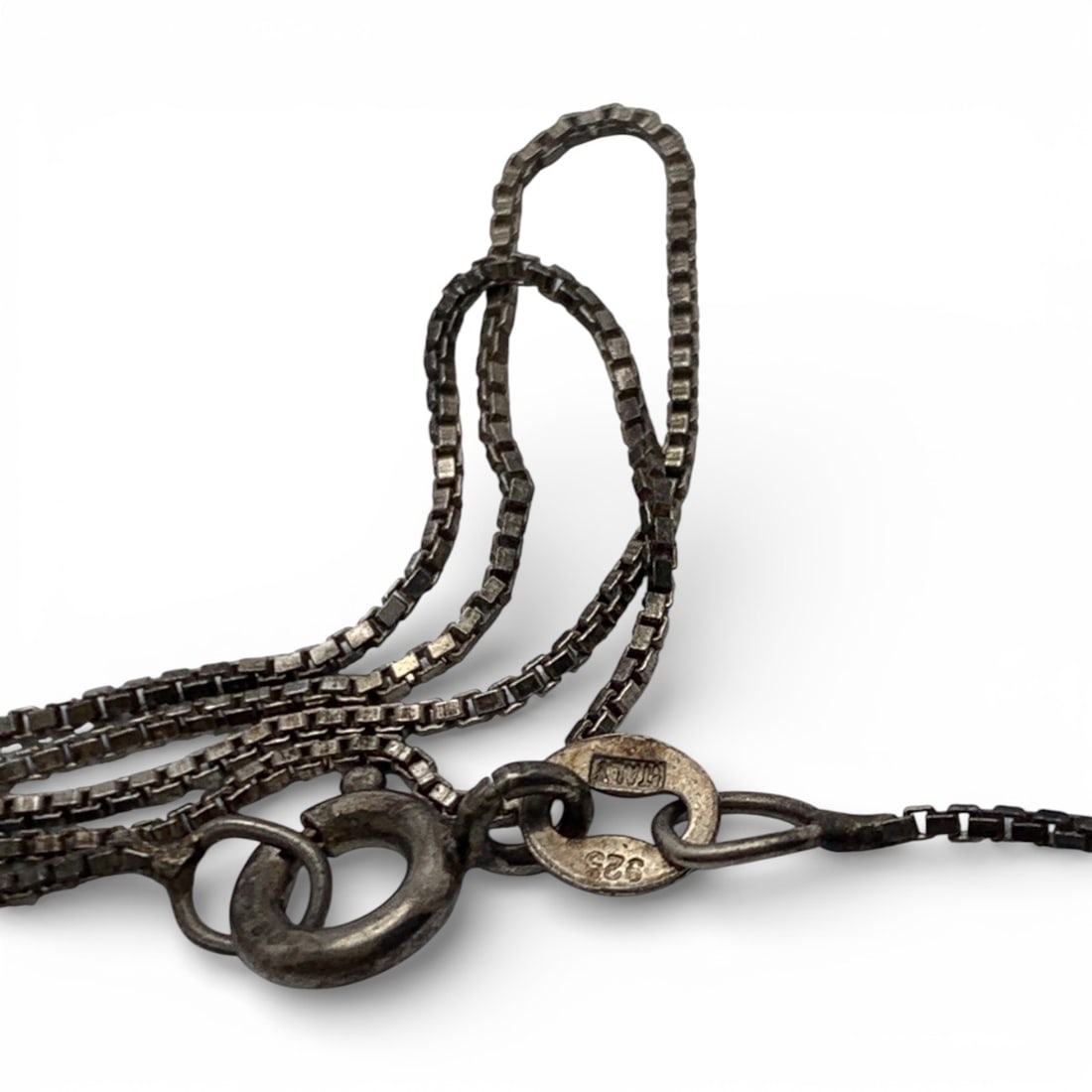 Sterling Silver Box Chain Necklace - 2