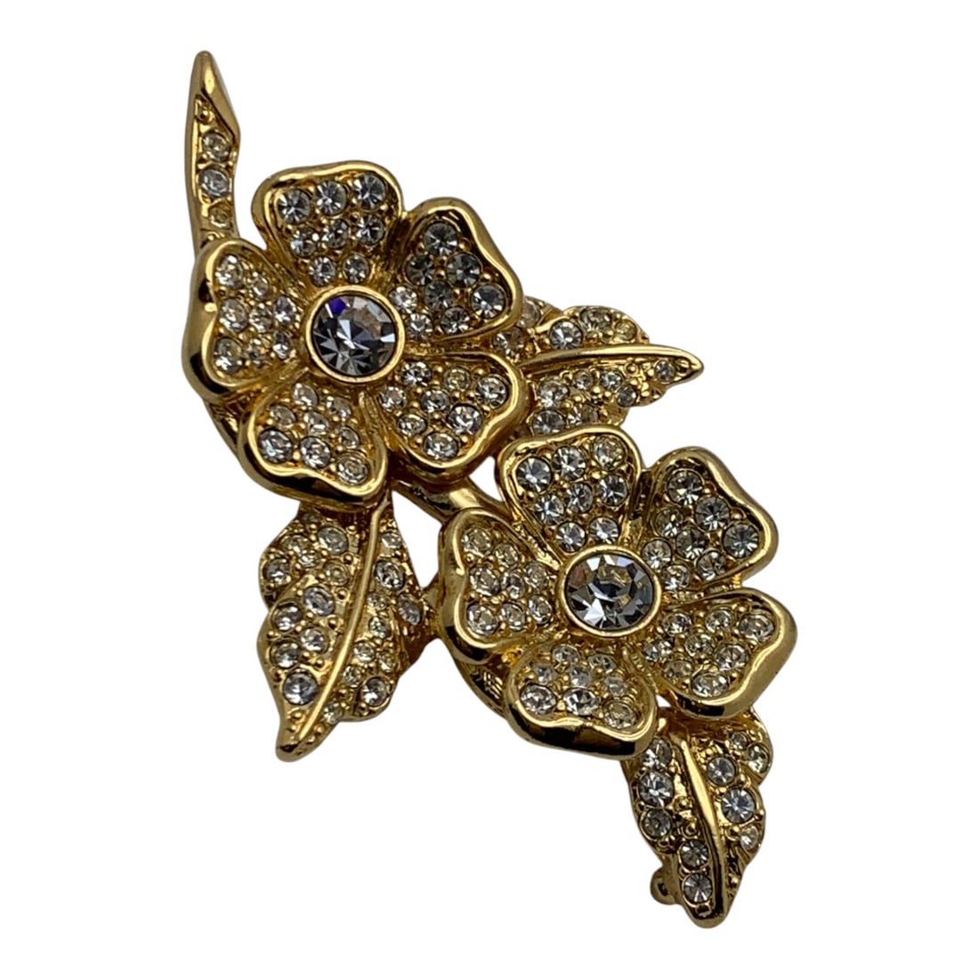 Joan Rivers Gold Tone Earrings/brooch Set: Marked Joan Rivers - 2 7/8" Long