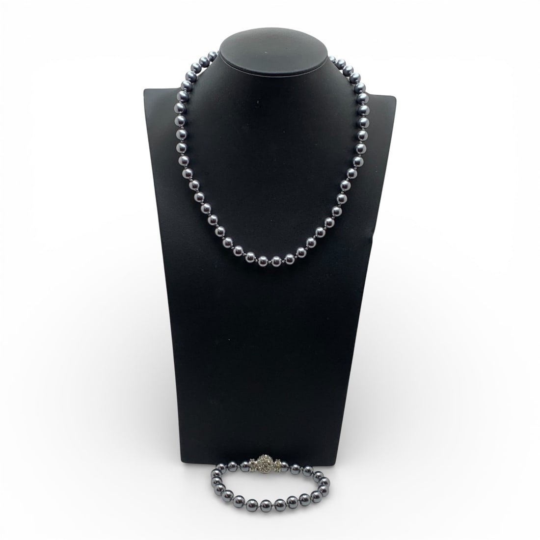 Miller Faux Pearl Beaded Necklace & Bracelet Set (1 of 3)