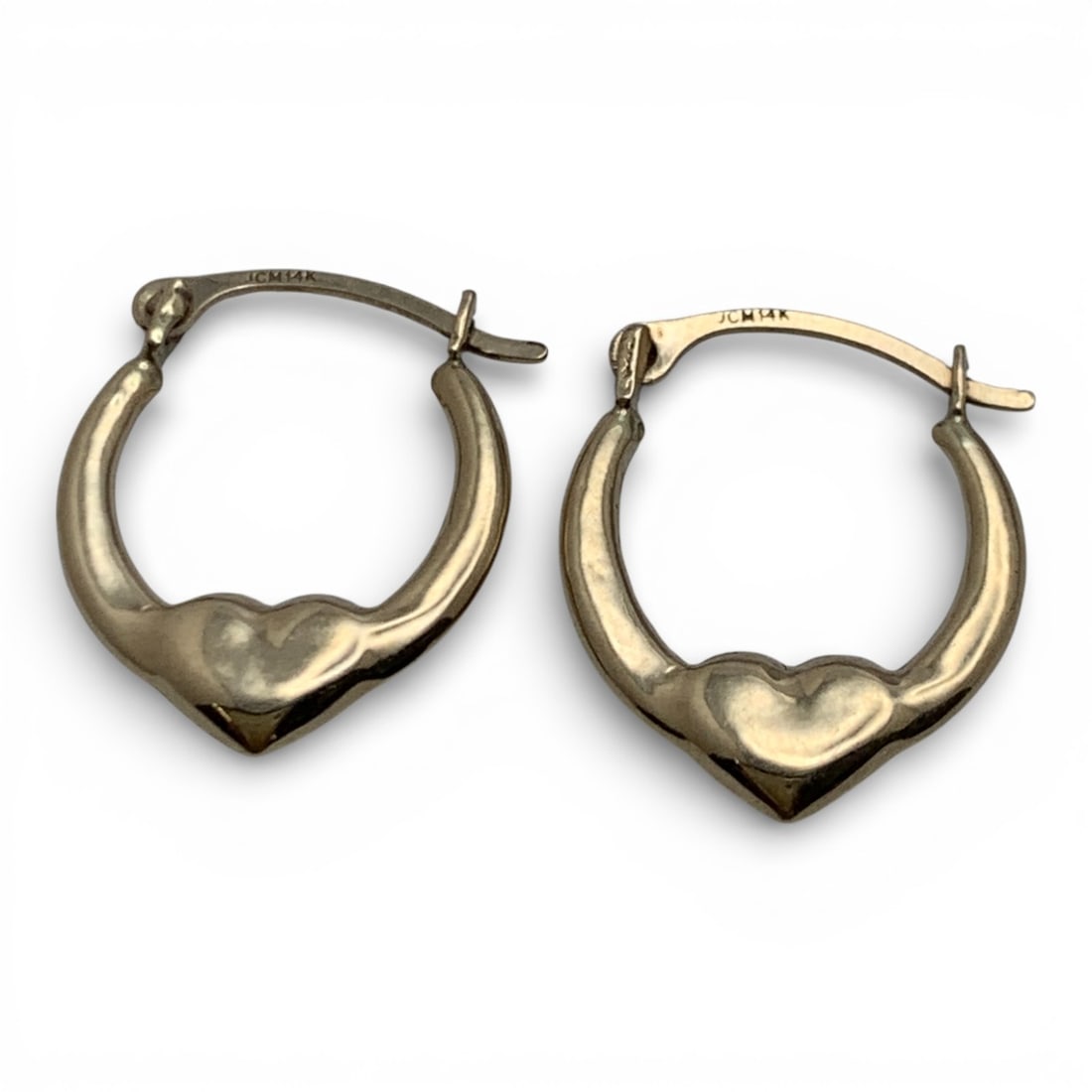 Pair Of 10k Yellow Gold Earrings: Marked 10k - 5/8" Long - 0.2 DwtGemstones Tested With Presidium Gem Tester Il - Berners Does Not Guarantee Authenticity Of Gemstones