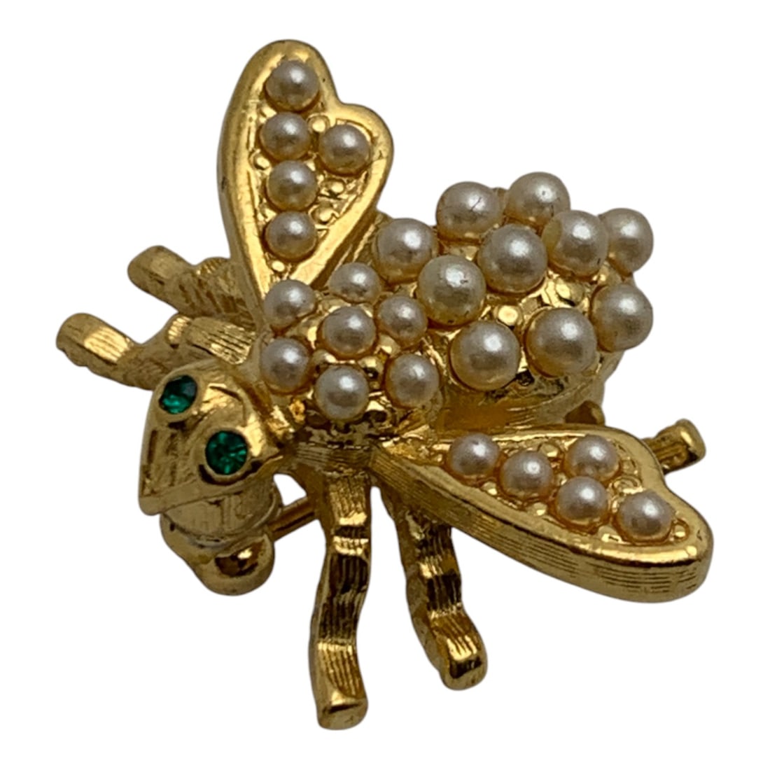 Joan Rivers Gold Tone Bee Pin W Faux Pearls (1 of 3)