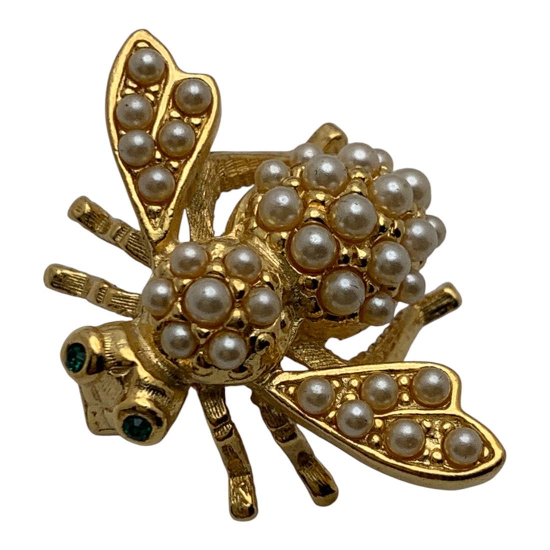Joan Rivers Gold Tone Bee Pin W Faux Pearls (1 of 3)