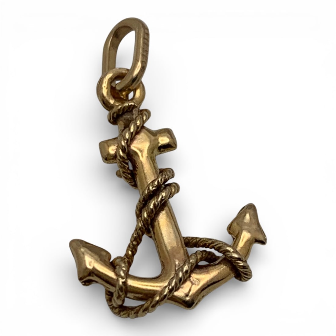 14k Yellow Gold Anchor Pendant (1 of 3)