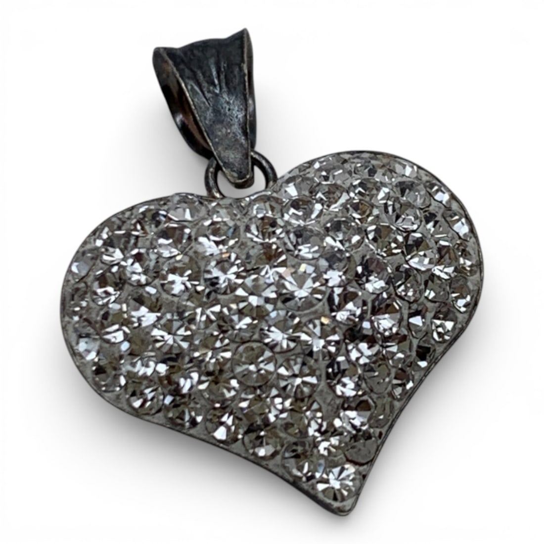 Sterling Silver & Clear Stone Pendant (1 of 3)