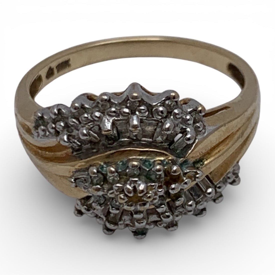 10k Yellow Gold & Diamond Ring - 4