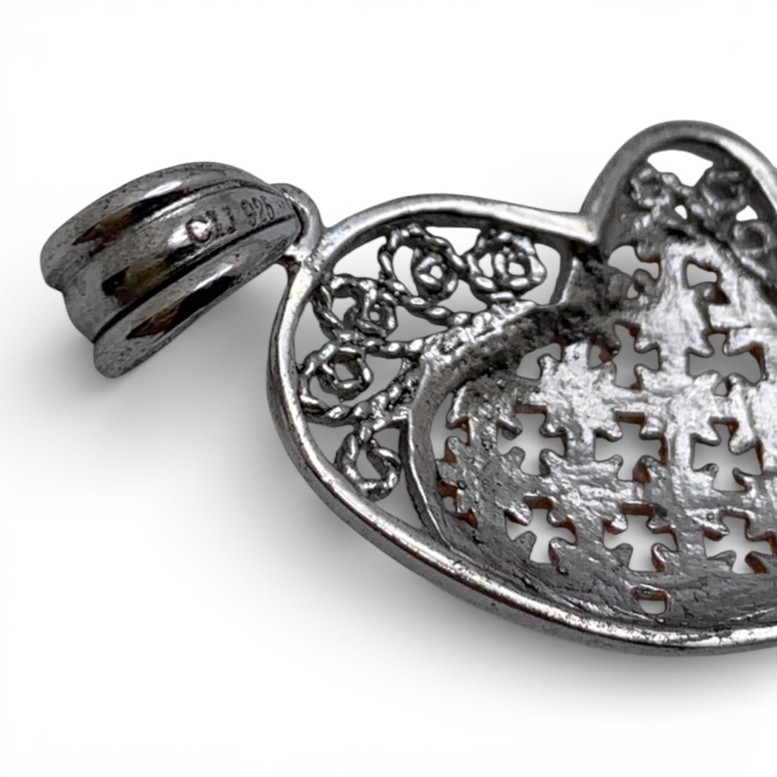 Sterling Silver Heart Pendant - 3