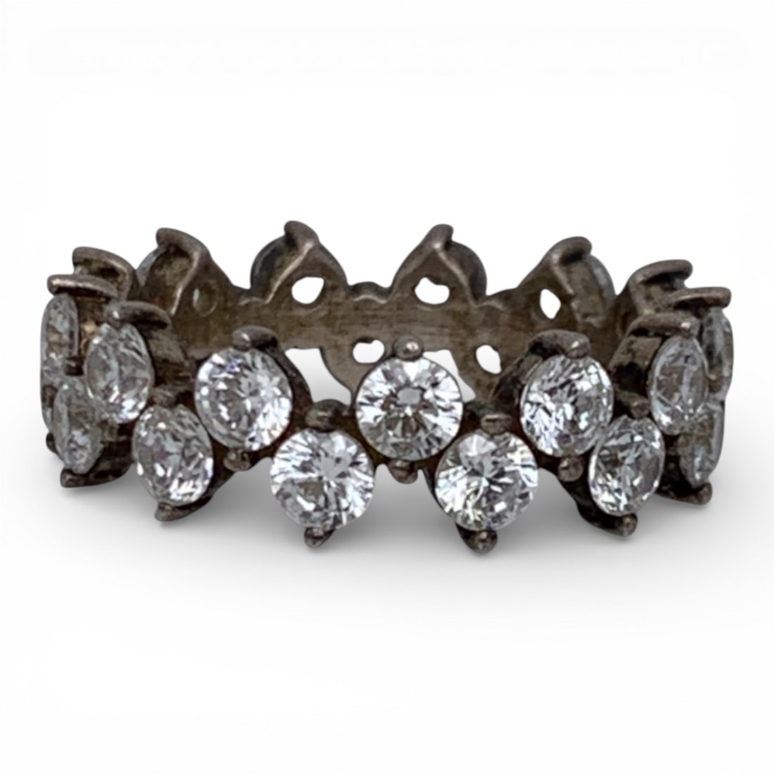 Sterling Silver & Cubic Zirconia Ring (1 of 3)