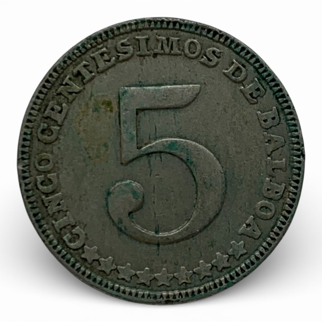 1961 Panama Cinco Centesimos Coin: See Photos