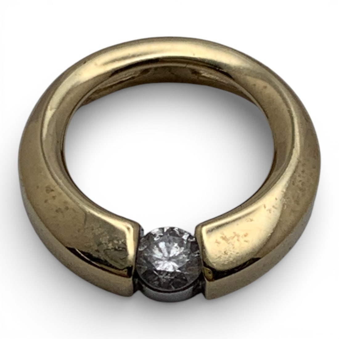 14k Yellow Gold & Diamond Pendant: Marked 14k - 5/8" Long - 1.3 DwtGemstones Tested With Presidium Gem Tester Il - Berners Does Not Guarantee Authenticity Of Gemstones