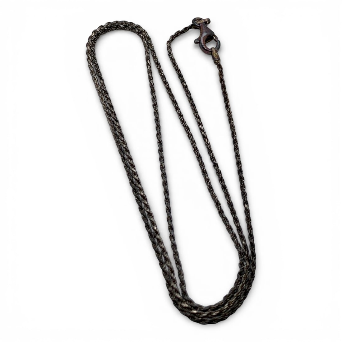 Sterling Silver Necklace: Marked 925 - 20" Long - 2.8 Grams