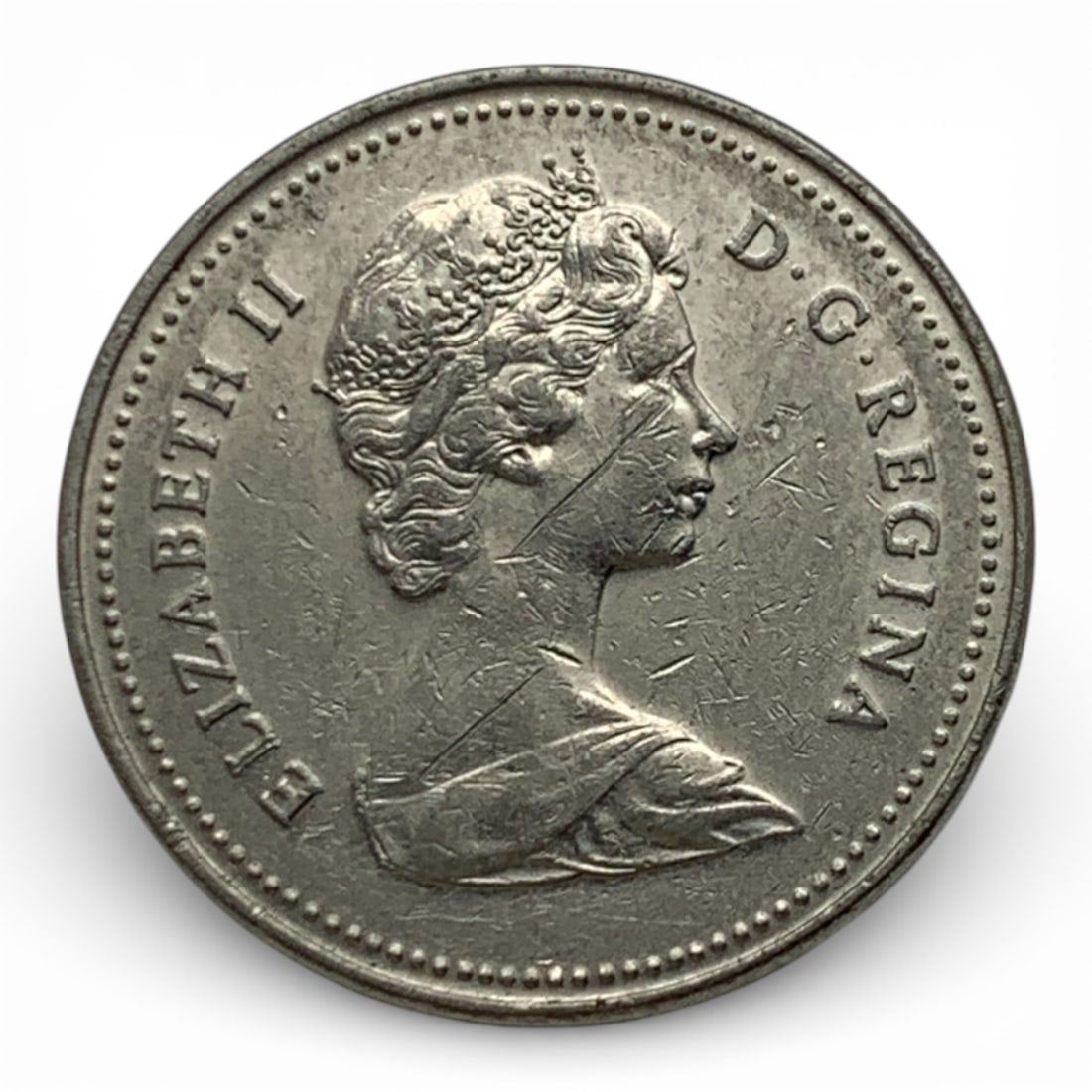 1981 Canada 5 Cents Silver Coin (1 of 4)