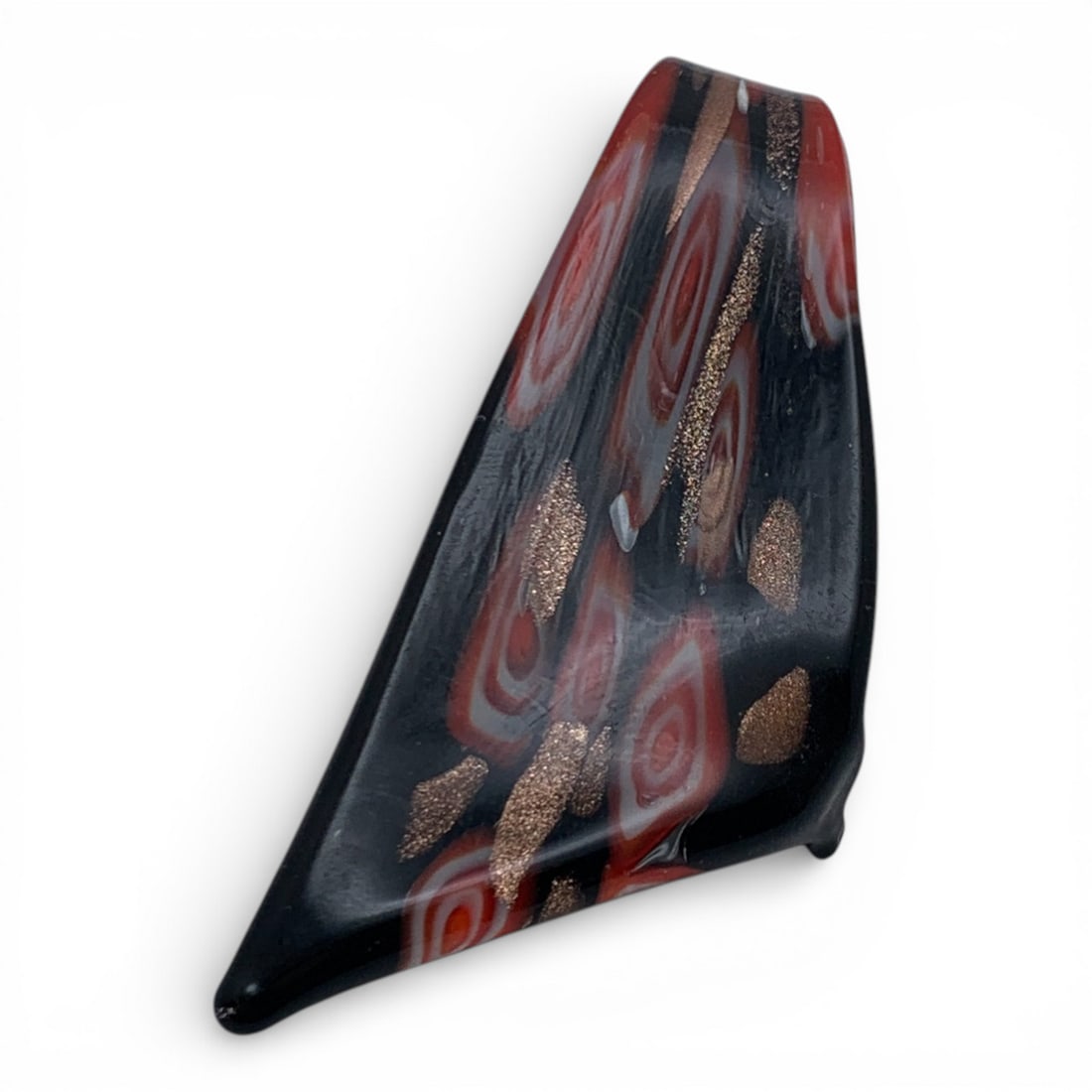 Art Glass Fashion Pendant: 2 3/4" Long