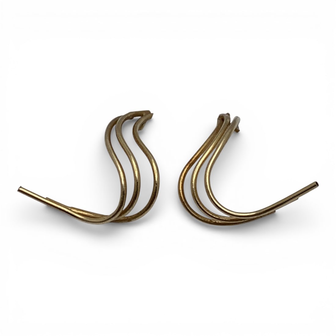 Pair Of 14k Yellow Gold Earrings (1 of 2)