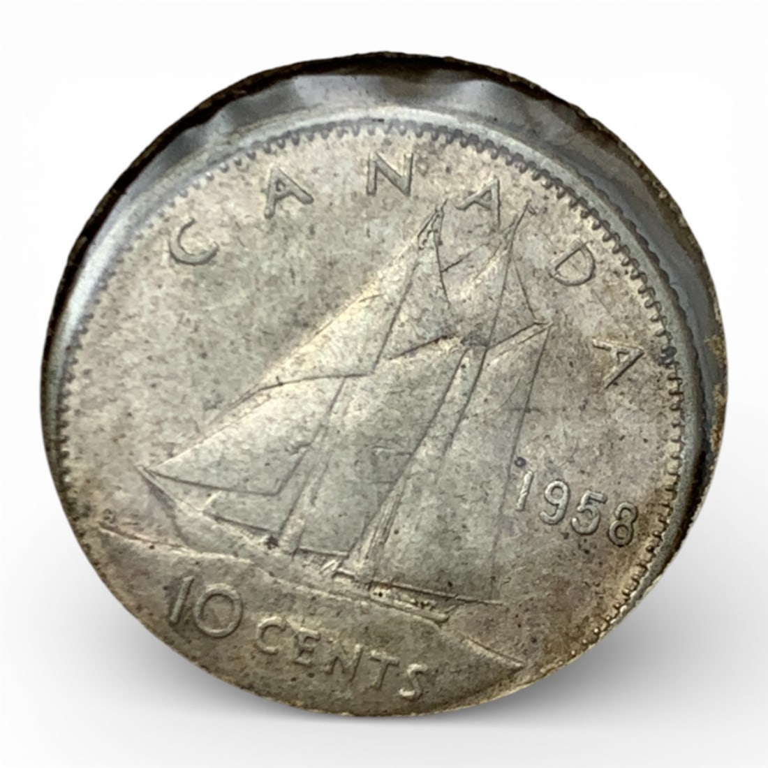 1958 Canada Silver Dime - 4