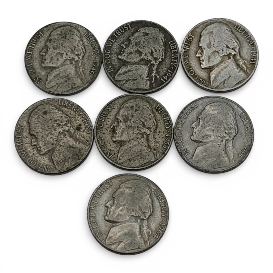 Group Of 7 Jefferson Nickels (1 of 2)