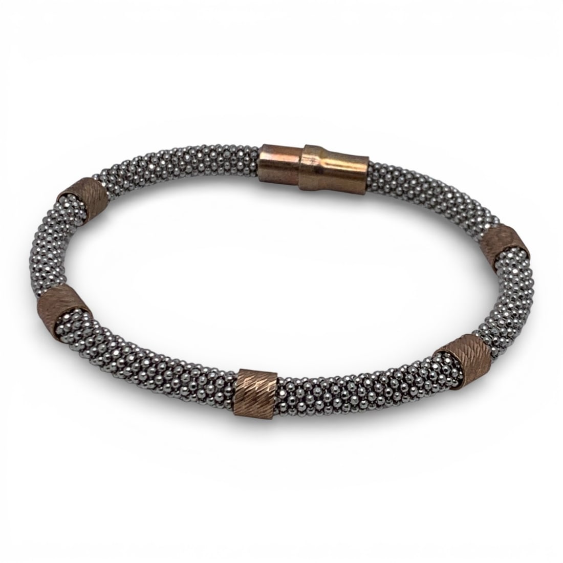 Silver Magnetic Clasp Bracelet - 3