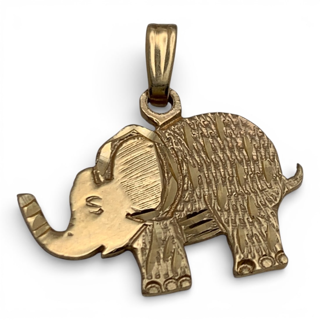 14k Yellow Gold Elephant Pendant (1 of 3)