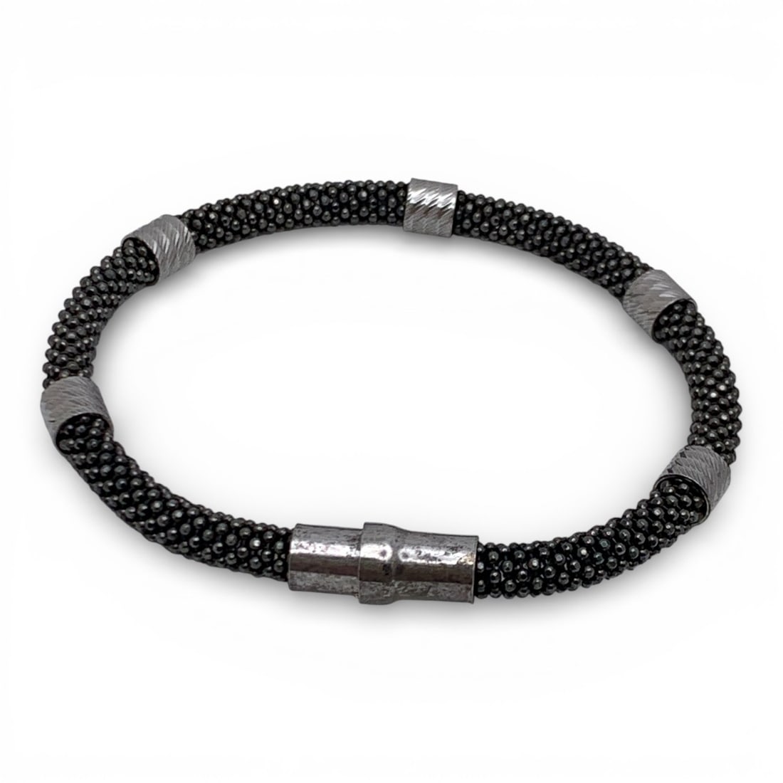 Silver Magnetic Clasp Bracelet - 4