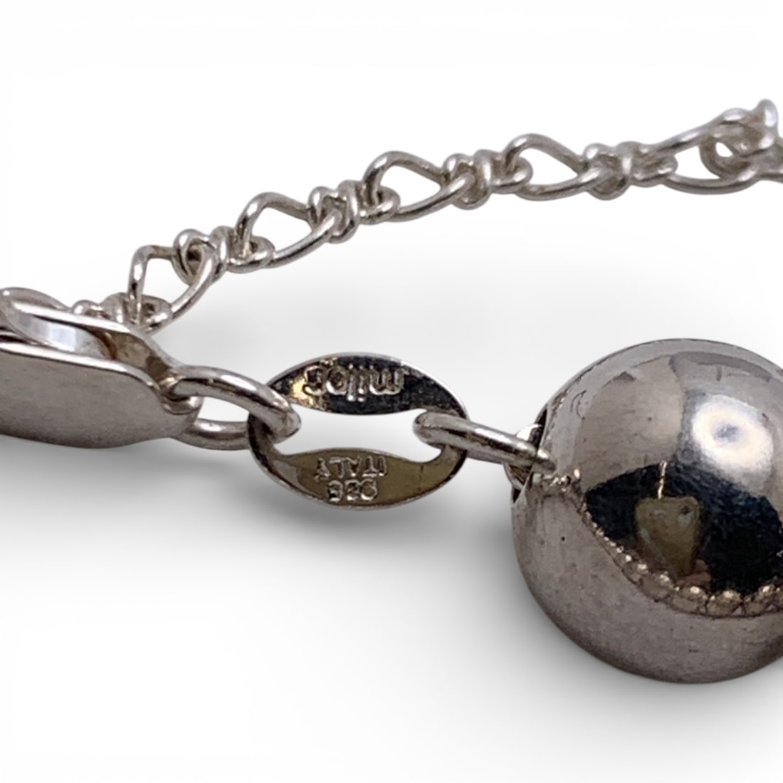 Sterling Silver Beaded Necklace - 3