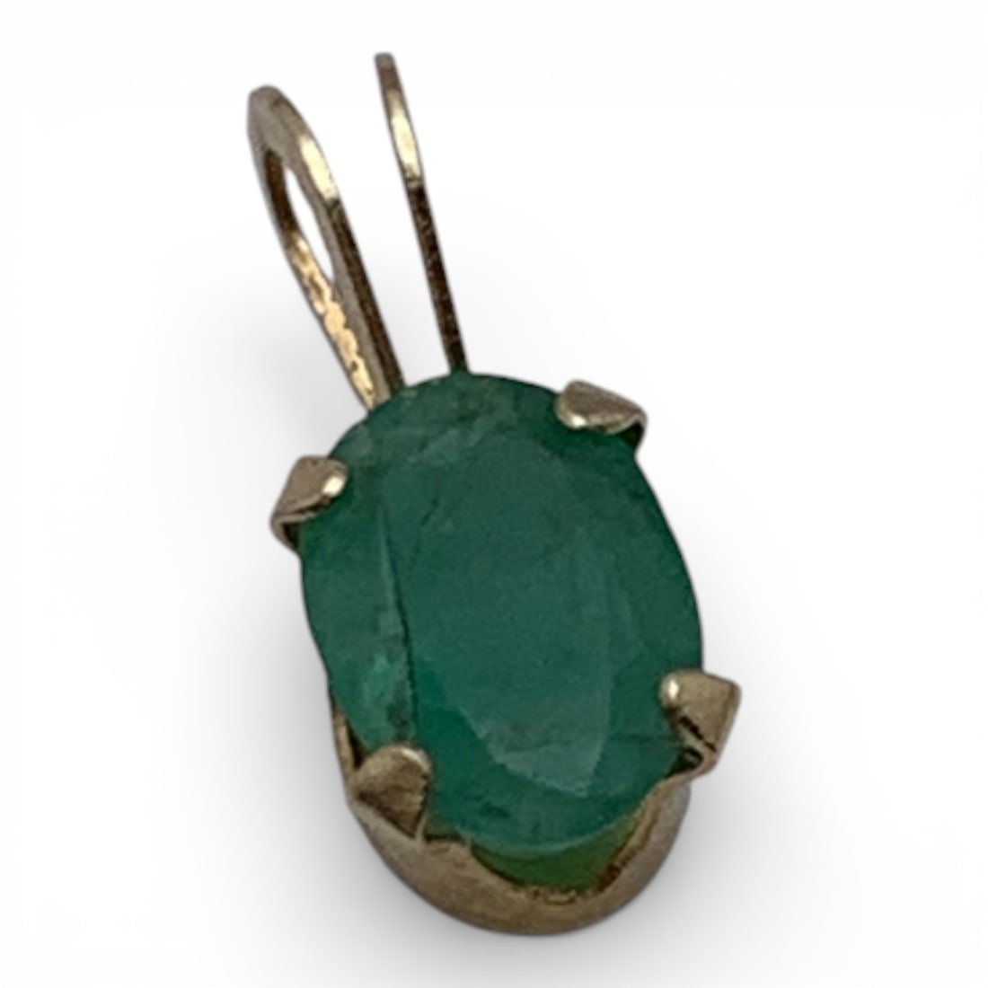 14k Yellow Gold & Emerald Pendant (1 of 3)