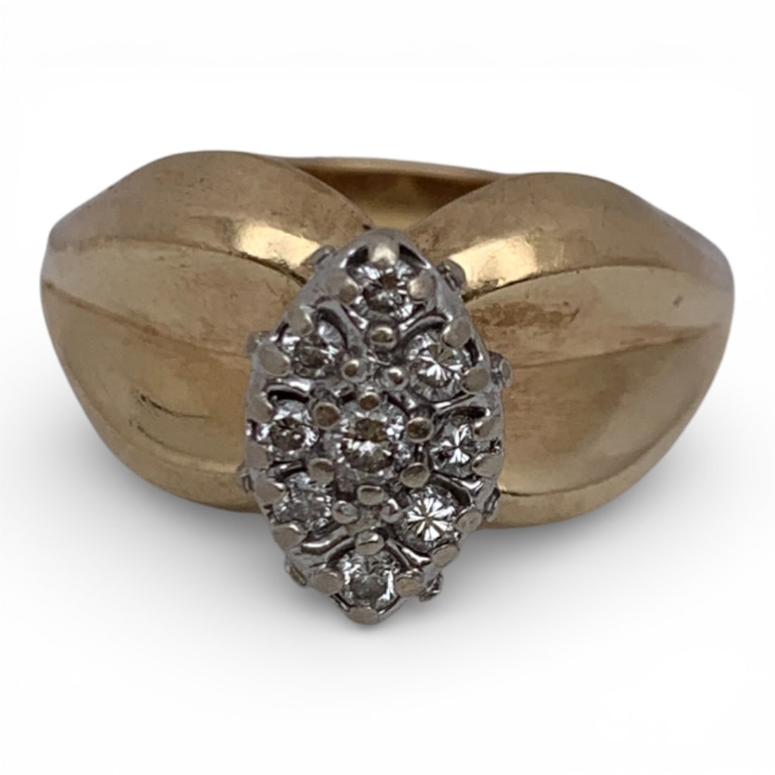 14k Yellow Gold & Diamond Ring (1 of 4)