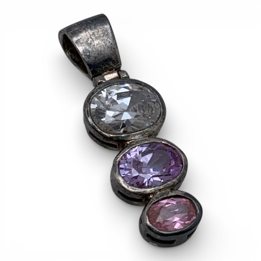 Sterling Silver Pendant With Stones (1 of 3)