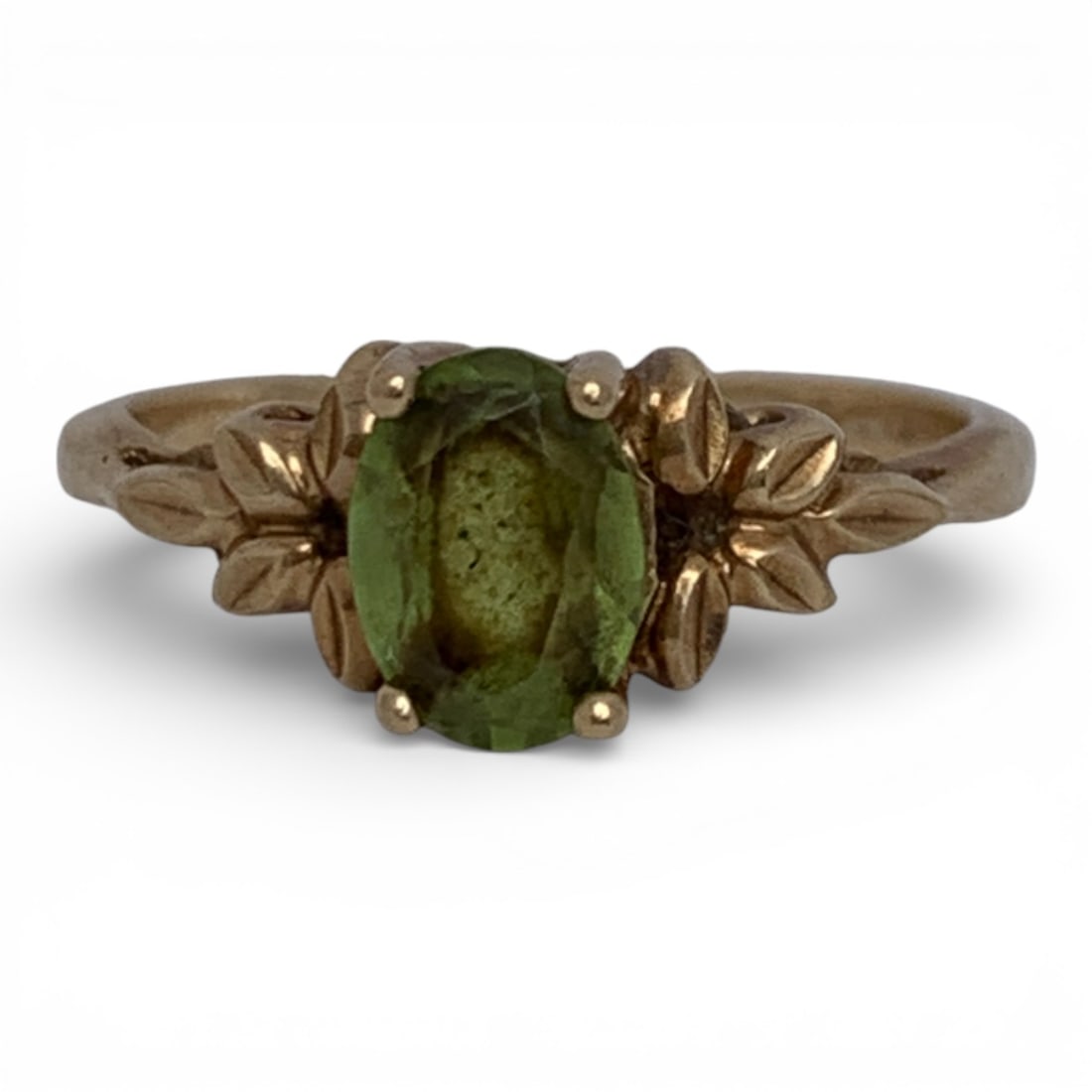 10k Yellow Gold & Green Citrine Ring: Marked 10k - Size 5.25 - 1.3 DwtGemstones Tested With Presidium Gem Tester Il - Berners Does Not Guarantee Authenticity Of Gemstones