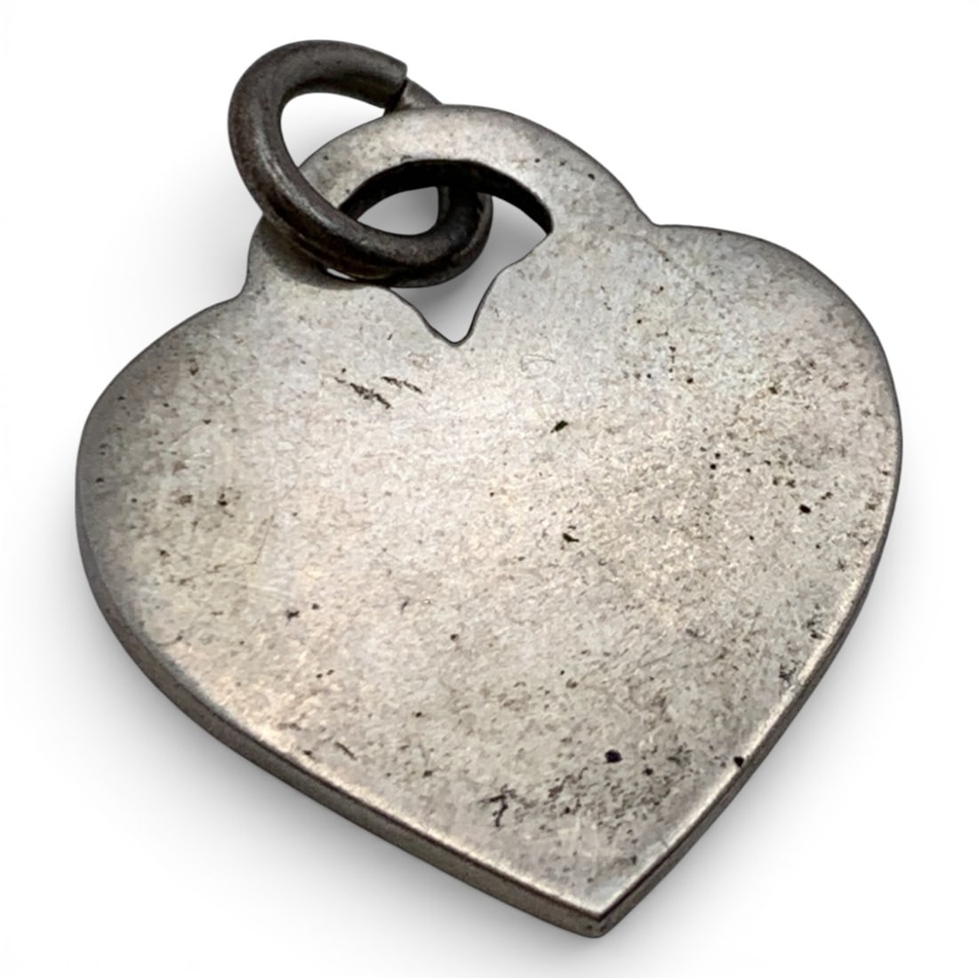 Silver Heart Pendant: Tests Silver - 1 1/8" Long - 6.0 Grams