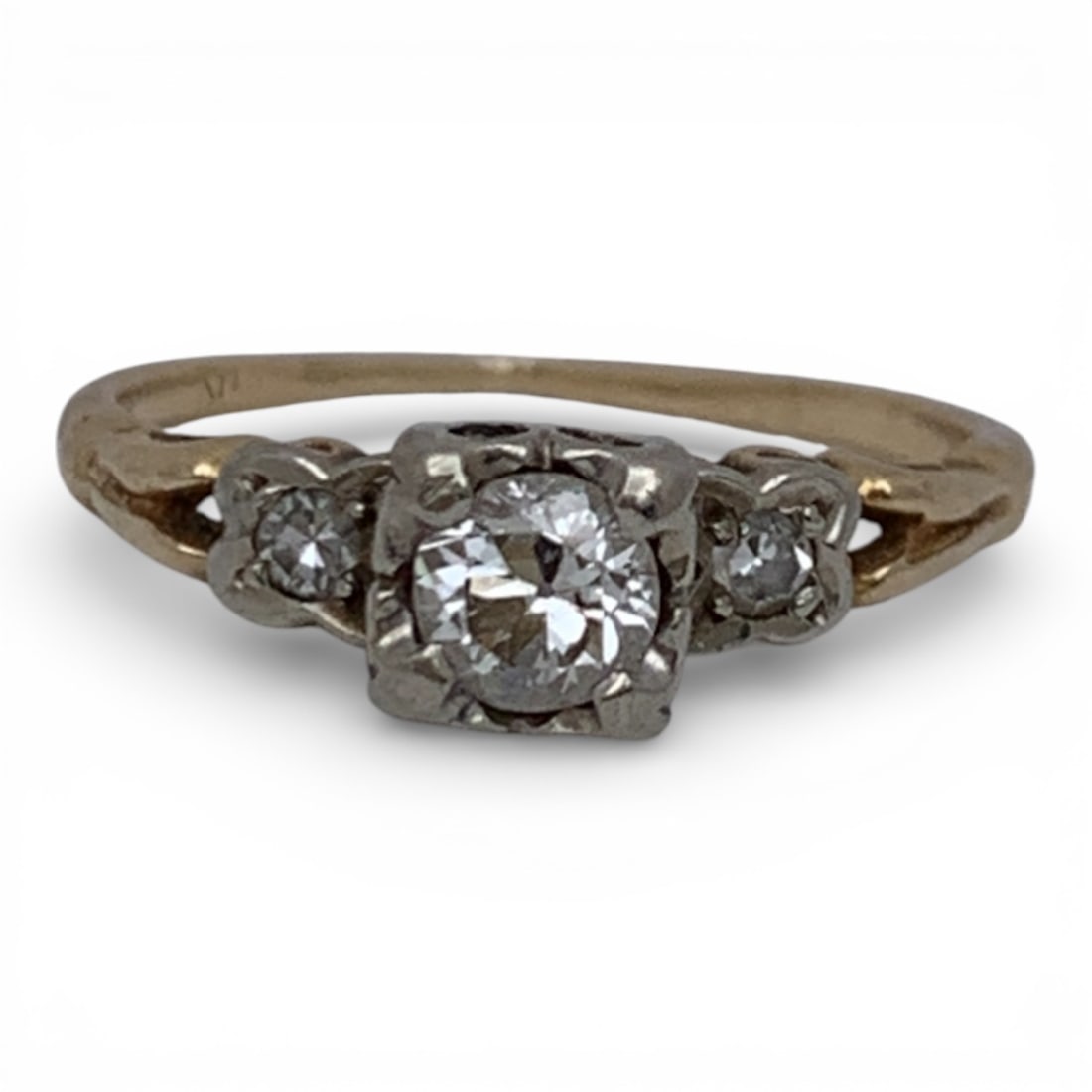 14k Yellow Gold & Diamond Ring (1 of 3)