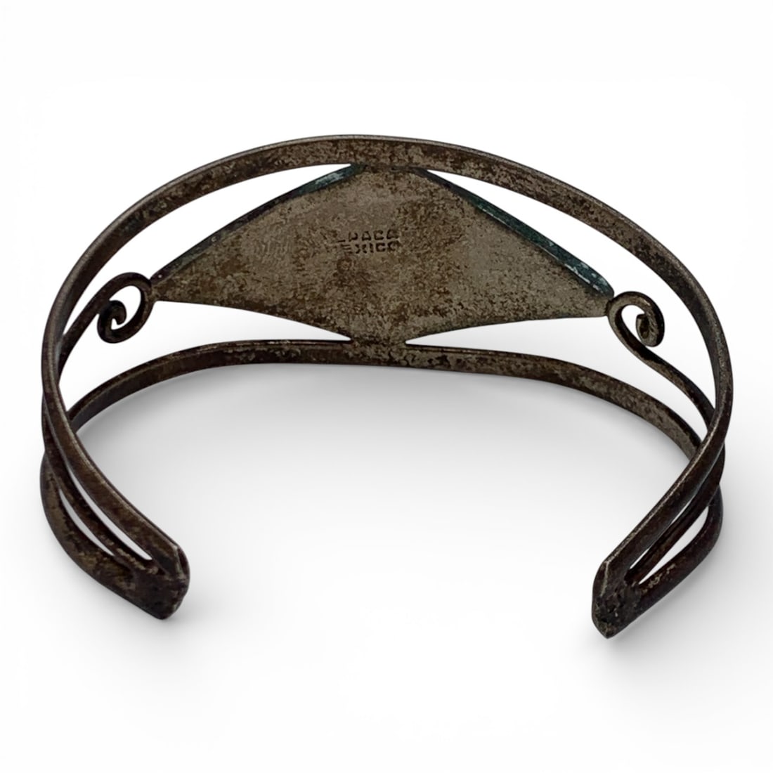 Alpaca Silver Cuff Bracelet With Abalone - 5