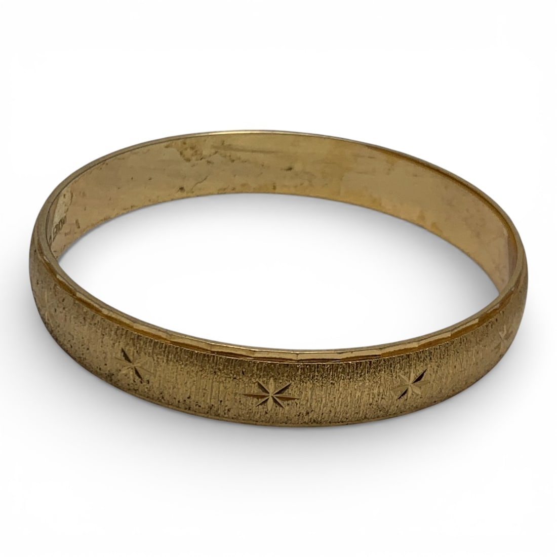 Monet Gold Tone Fashion Bangle Bracelet: Marked Monet - 2 1/2" Inside Width