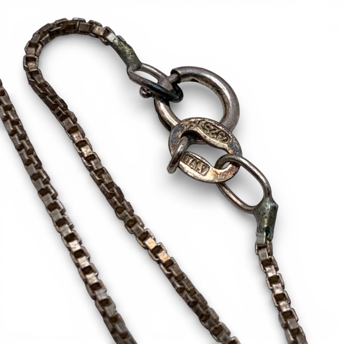 Sterling Silver Box Chain Necklace - 2