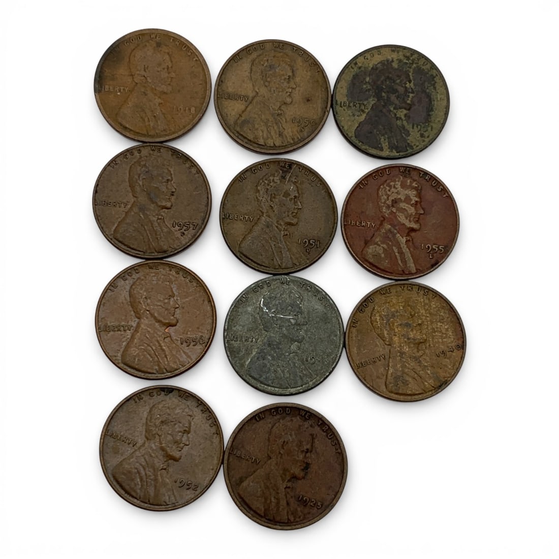 Group Of 11 Lincoln Wheat Pennies (1 of 2)