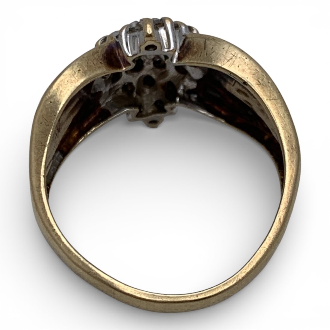 10k Yellow Gold & Diamond Ring - 2