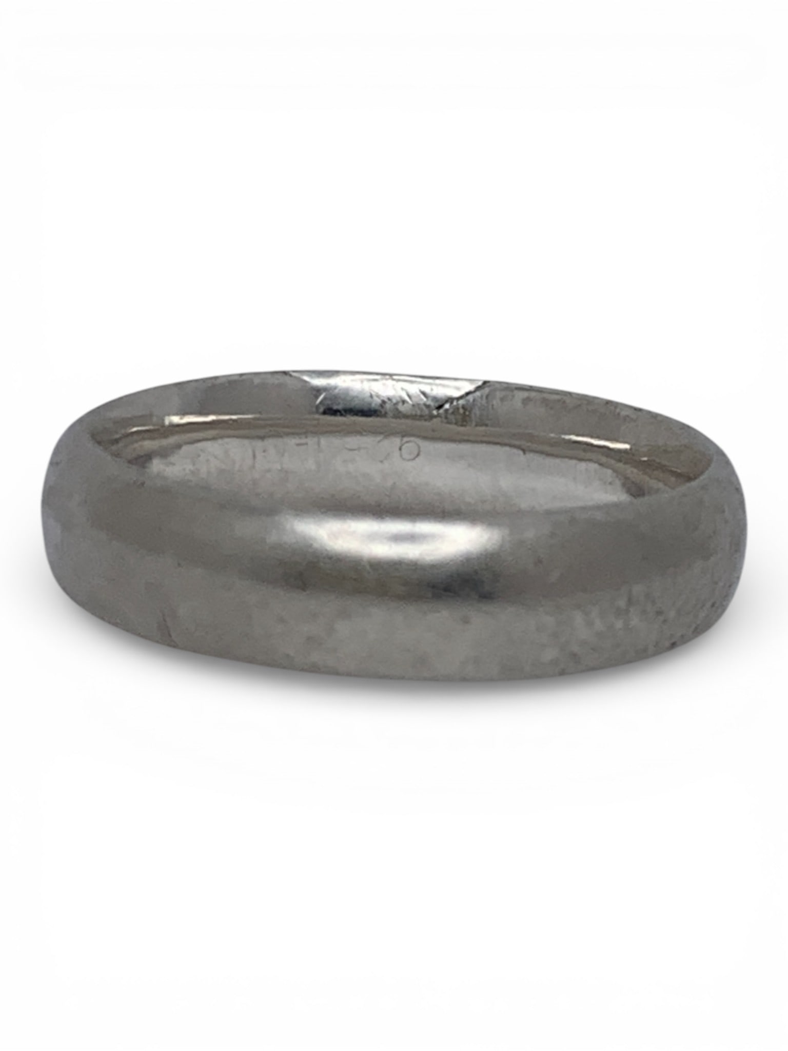 Silver Band: Tests Silver - Size 8.25 - 4.4 Grams