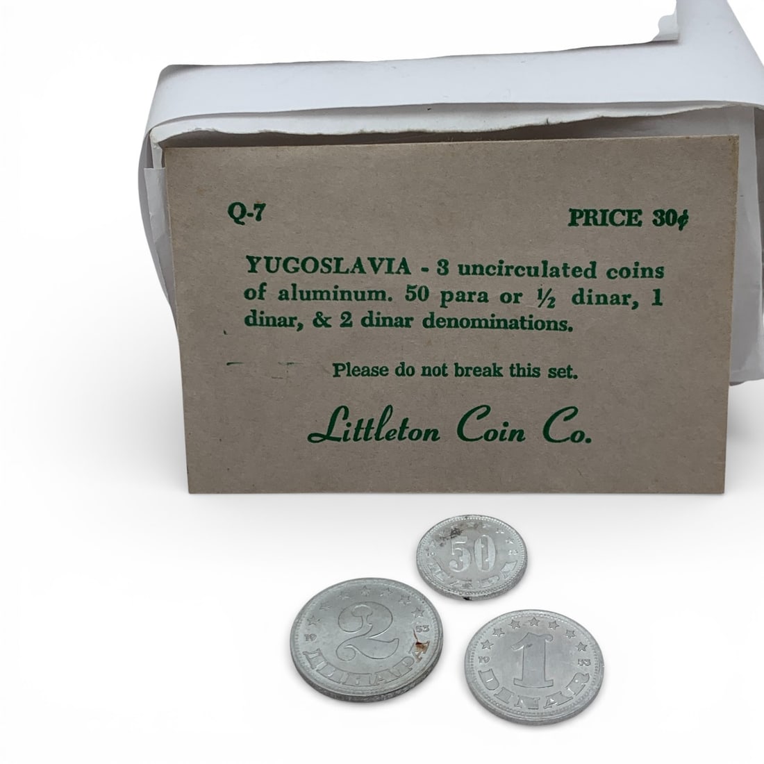 3 1953 Yugoslavia Uncirculated Coins: See Photos