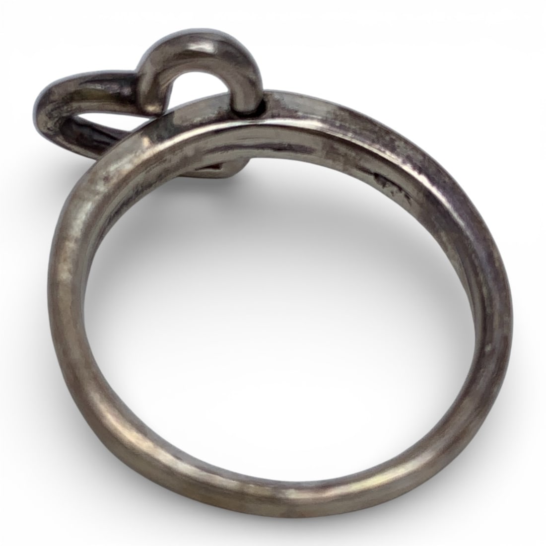 Sterling Silver Heart Charm Ring - 2