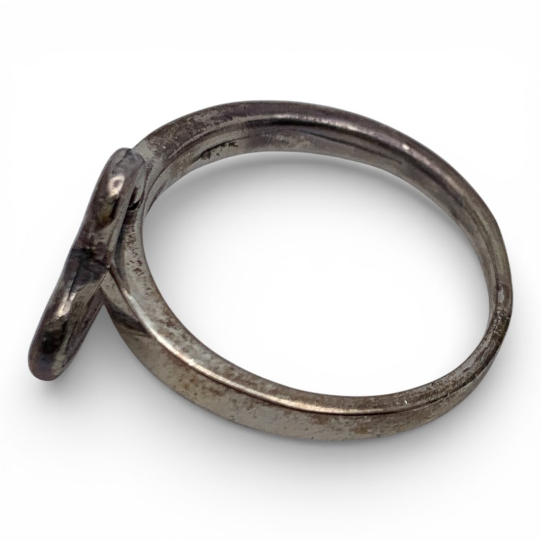 Sterling Silver Heart Charm Ring - 3