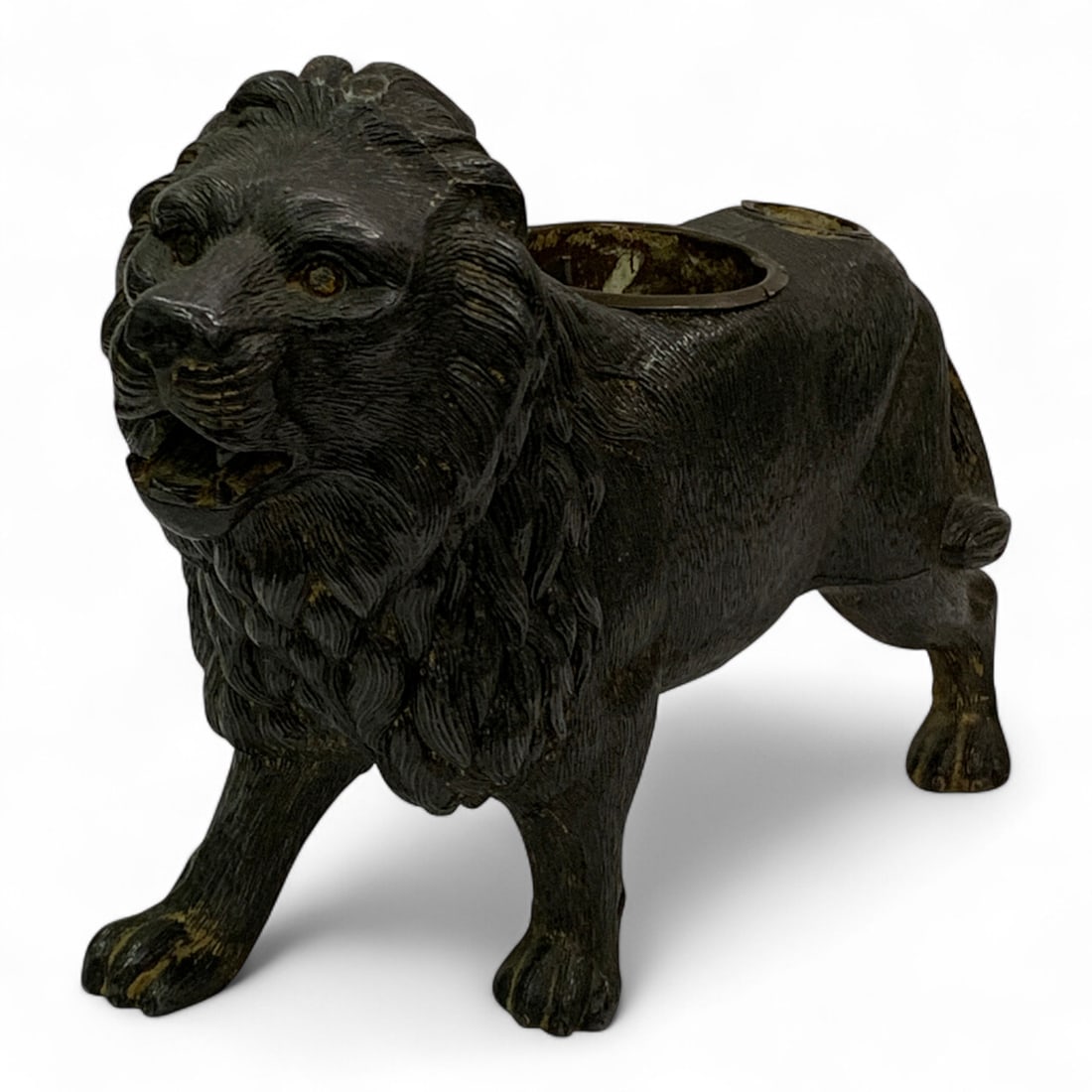 Spelter Lion Sculpture (1 of 12)