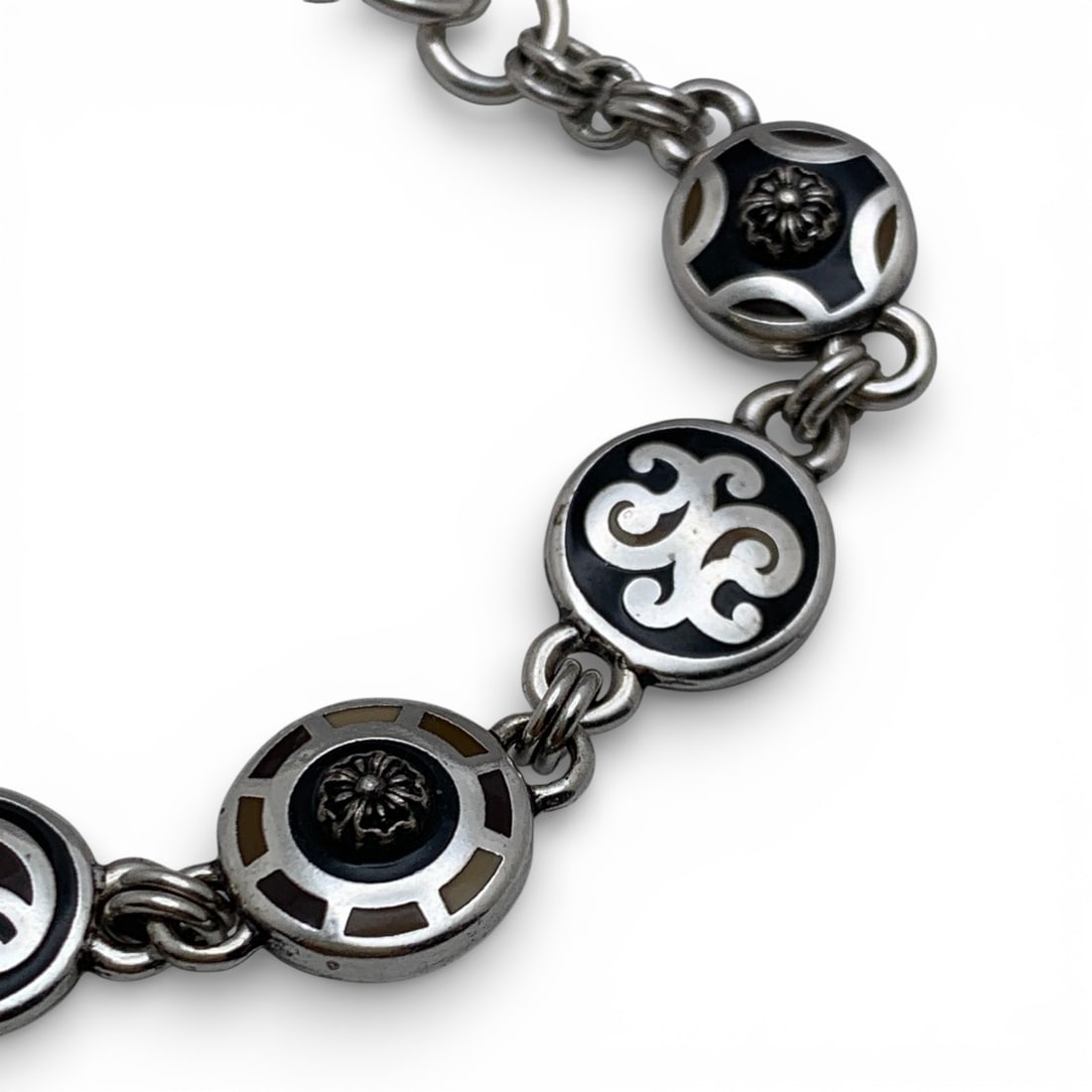 Silver Enameled Bracelet - 2