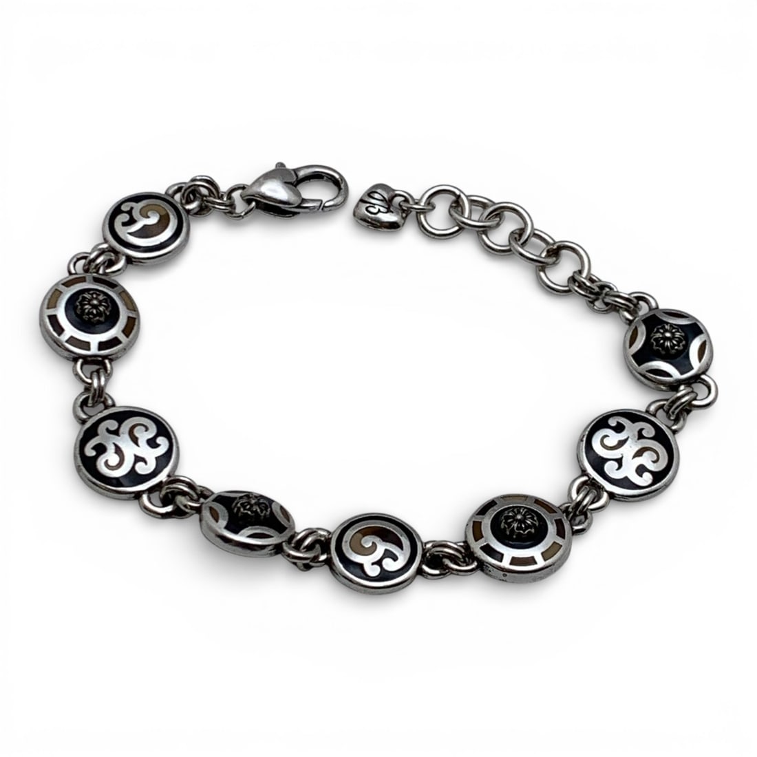 Silver Enameled Bracelet - 5