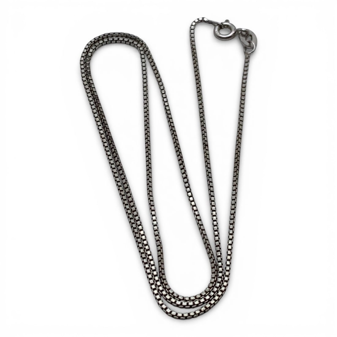 Sterling Silver Box Chain Necklace (1 of 4)