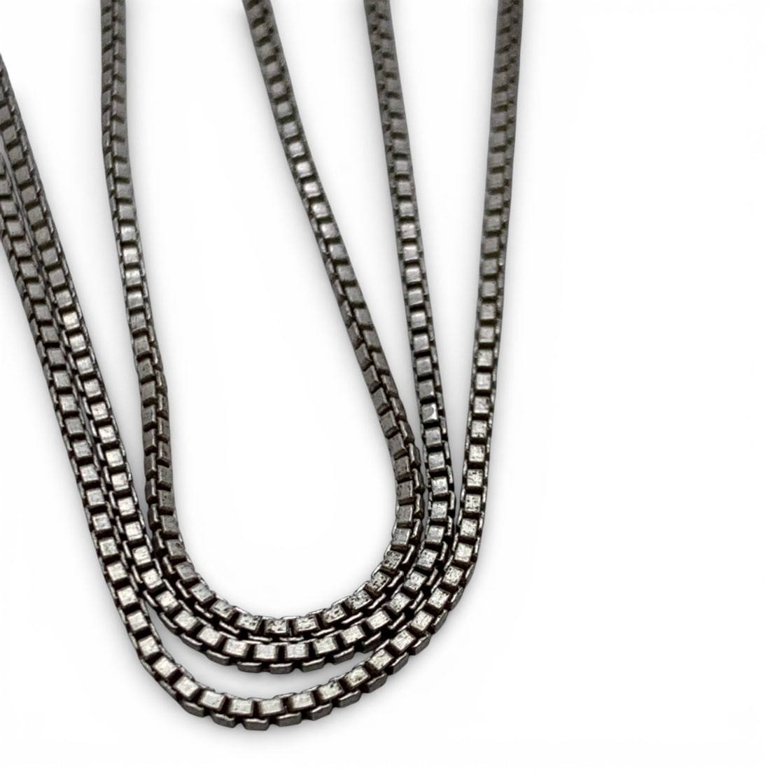 Sterling Silver Box Chain Necklace - 2