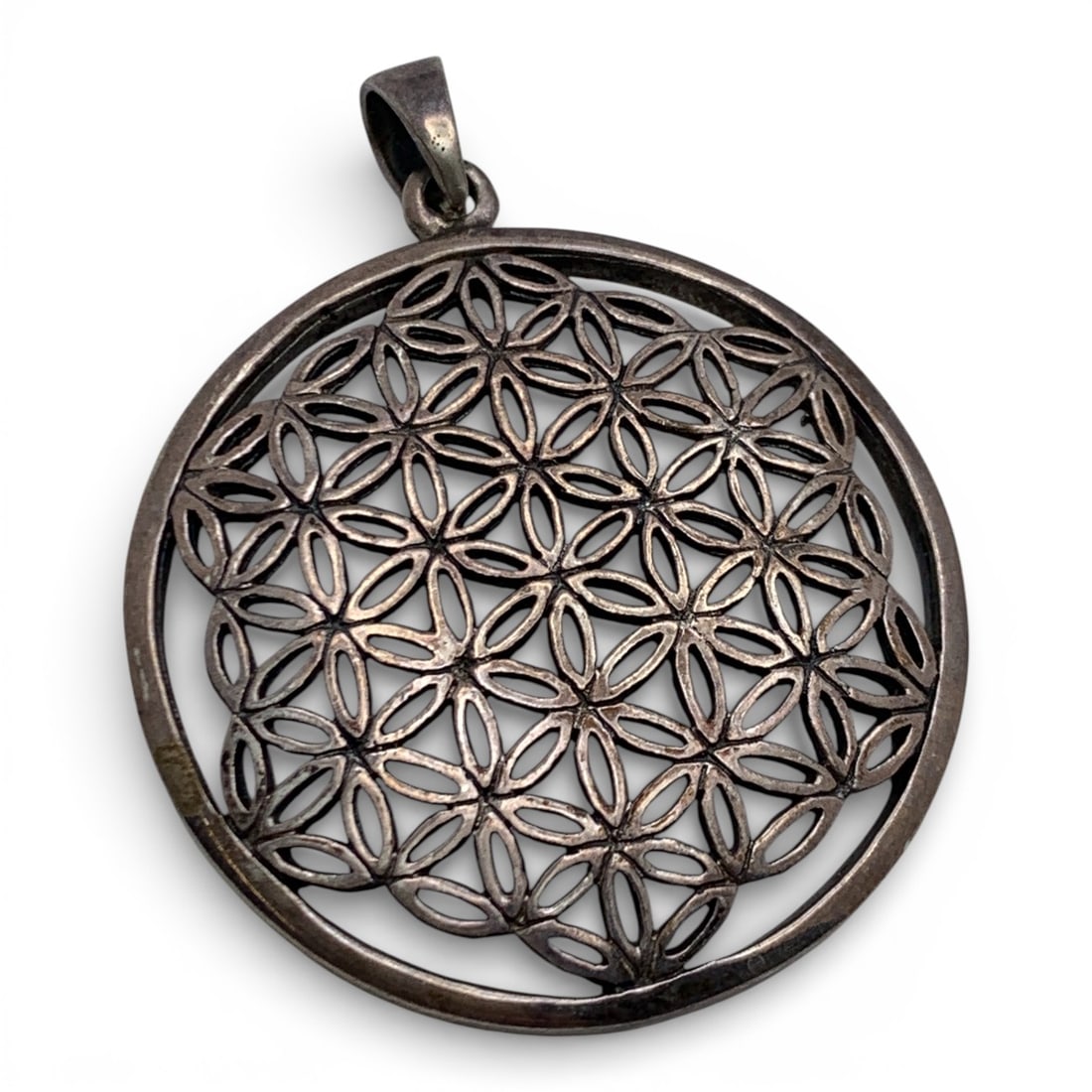 Sterling Silver Pendant: Marked 925 - 1 3/4" Long - 8.8 Grams