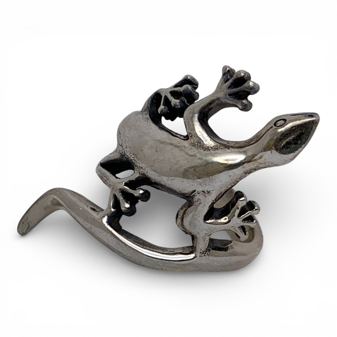 Sterling Silver Lizard Ring: Marked 925 - Size 6.5 - 8.7 Grams
