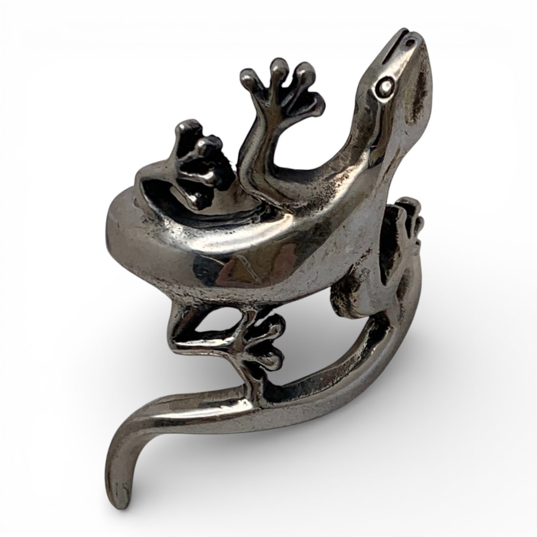Sterling Silver Lizard Ring - 3