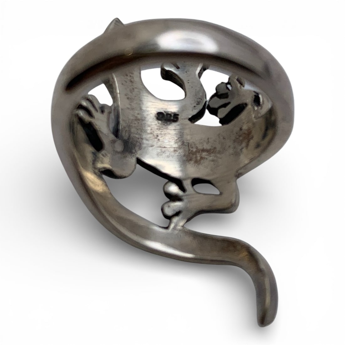 Sterling Silver Lizard Ring - 4