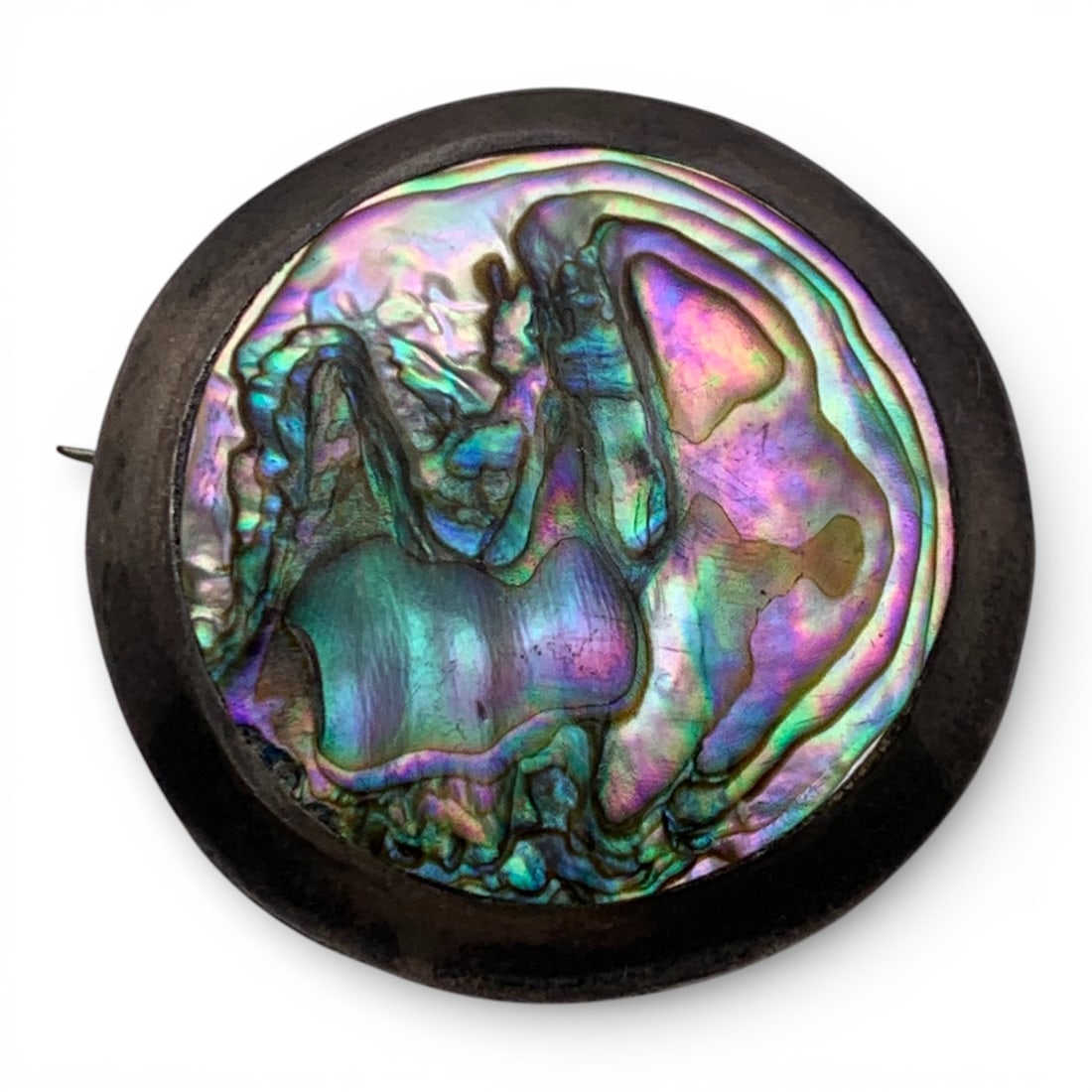 Sterling Silver & Abalone Pin - 3