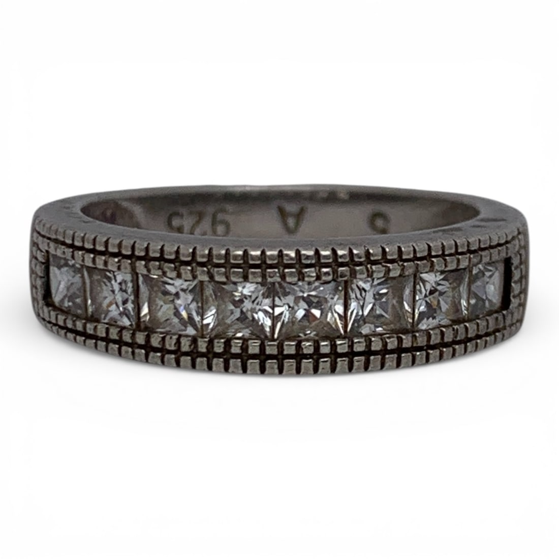 Sterling Silver & Clear Stone Ring (1 of 5)